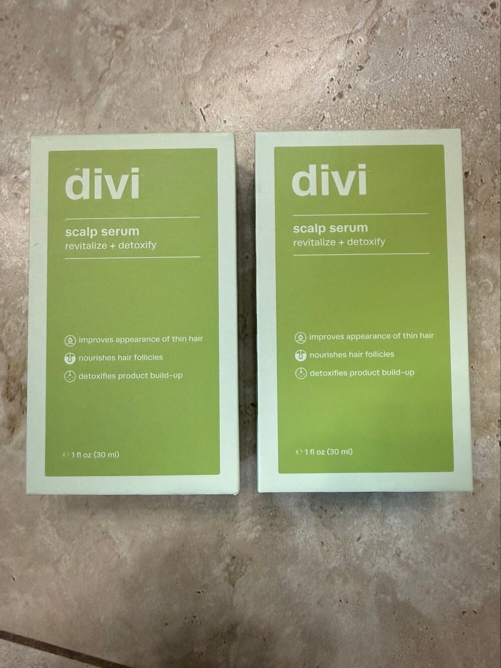 Lot of 2 Divi Hair Growth Scalp Serum Full Size 100 mL NEW